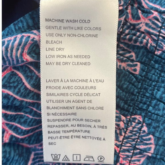 Free People Morning Sun 2-Piece Set Small Teal and Pink Flowers NEW - Picture 10 of 15